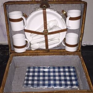Classic one of a kind picnic basket